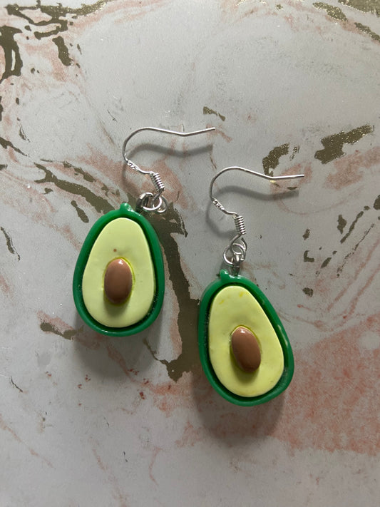 Avocado 🥑 Earrings - Sterling Silver Earrings